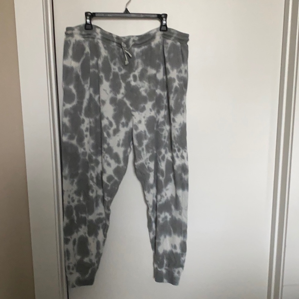 Anthropologie Tye-Dye Waffle Knit Joggers